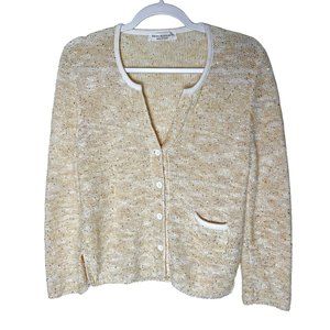 Amina Rubinacci | Boucle Sequin Knit Cardigan